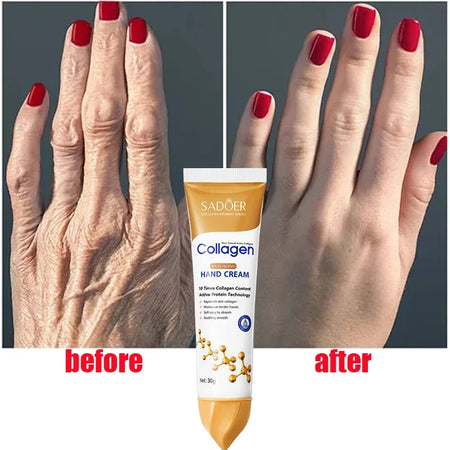 Collagen Anti-wrinkle Hand Cream Whitening Moisturizing Skin Cracked Repair Products Soften Nourish Anti-drying Korean Skin Care