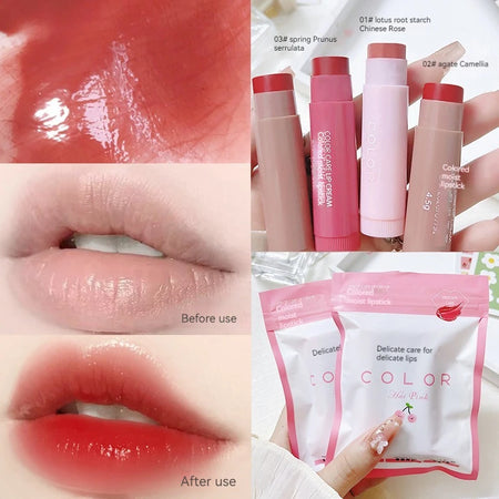 3/1pcs Lip Balm Moisturizing Anti-dry Lip Balm Easy To Carry Lip Care Anti-cracking Lipstick Colored Lip Care Makeup