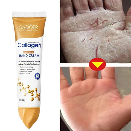 Collagen Anti-wrinkle Hand Cream Whitening Moisturizing Skin Cracked Repair Products Soften Nourish Anti-drying Korean Skin Care